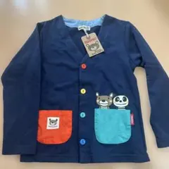 新品タグ付き　ZOOMIC カーディガン 120cm ネイビー