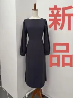 未使用　上品　清楚　ロングワンピース お呼ばれ　デートに　韓国