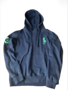 polo ralph laurenパーカー ネイビー ビックポニー