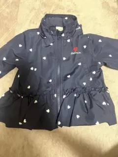 petiti main ハート柄ウィンドブレーカー