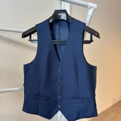 ネイビー スーツベスト ジレ　メルボ紳士服