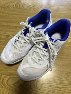 asics V-SWIFT FFホワイト/ブルーバレーボールシューズ