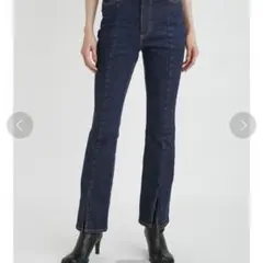 Mila Owen フロントスリットスキニーデニムパンツ