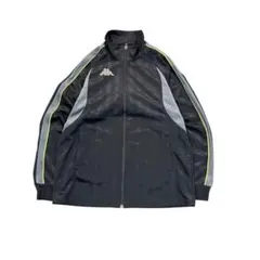 7LA2 Kappa 00’s トラックジャケット　ジャージ　黒　古着のサムネイル