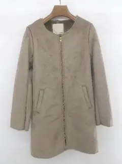 アーバンリサーチ　スエード　ノーカラーコート