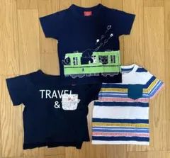 OJICO 電車と動物プリント、BREEZE、H＆M Tシャツ 100cm