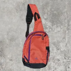 00s ワンショルダーバッグ oldadidas y2k テック 平成 オレンジ