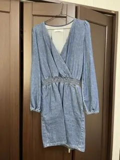 RESERVED デニム ラップワンピース EUR34 UK6