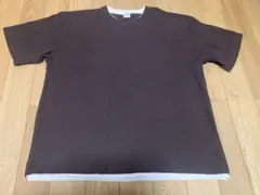 coen コーエン ワッフルロンT サーマル 長袖Tシャツ XL ブラウンのサムネイル