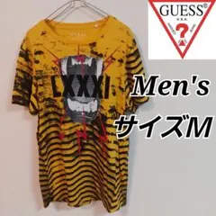 【GUESS】EMBELLISHED STRIPE TEE/MEN'S/Ｍ