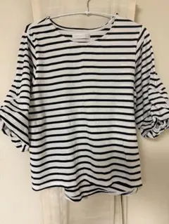 CECIL McBEEセシルマクビーストライプ 五分袖 Tシャツ