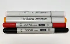 コピック COPIC 4本セット sketch ciao ピンク 黒 赤 橙のサムネイル