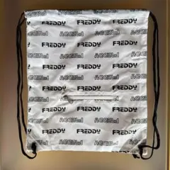 FREDDY 新品未使用ナップサック ホワイト ロゴ総柄　バイラバイラ