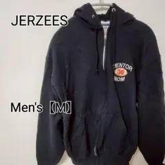 z218 【JERZEES】パーカー（メンズM） ブラック