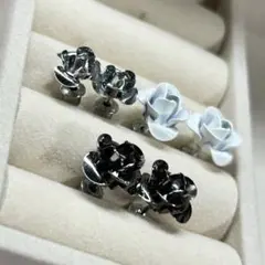 【ピアス】 バラ 薔薇 6点セット