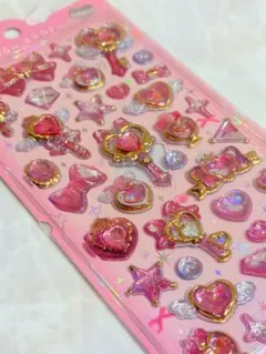 ボンボンドロップシール　ピンク　キラキラ　クーリア　　新品