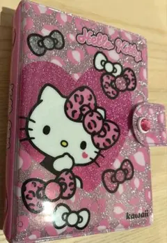 正規品　豹柄　ハローキティ　シール帳