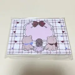 ARomantic メモ くま&女の子柄 新品