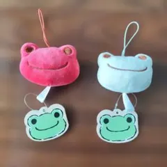 かえるのピクルスのもちもちフェイスマスコット　２個セット