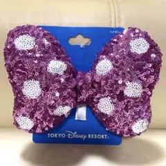 ディズニー リゾート ミニーちゃん スパンコール ヘアゴム ヘアポニー ピンク