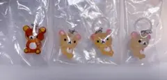 リラックマ クリアマスコットチャーム めじるしアクセサリー