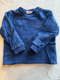 MH 刺繍クマデザイン トレーナー 90