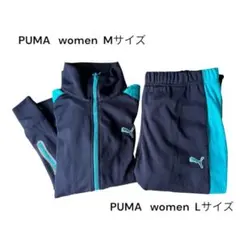 お値下げ！PUMA レディース ジャージ 上M下Lサイズ ネイビーのサムネイル