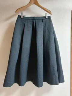 ANAYI◆アナイ◆膝丈黒色フレアースカート