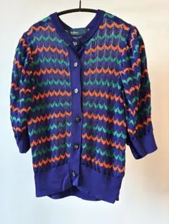 kolor カラー　カラフルジグザグ模様カーディガンのサムネイル