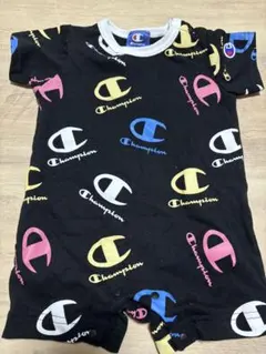 Champion ロンパース サイズ70 黒/多色