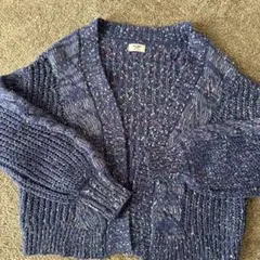 BEAMS HEART ニットカーディガン 長袖 ネイビー系