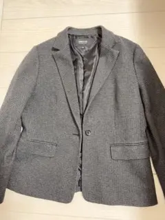 COMME CA ISMグレー チェック柄 テーラードジャケット 13