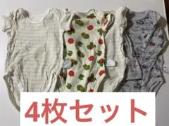 ユニクロ 90 肌着　長袖　半袖　メッシュ4枚セット