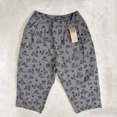 新品　SM2 ￼サマンサモスモス 花柄 刺繍 綿麻 ストレート ワイド パンツ