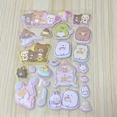 リラックマ すみっコぐらし マシュマロみたいなふわふわにゃんこ シールおすそ分け