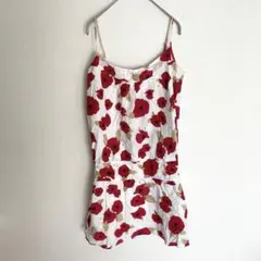 Ben Sherman 花柄 キャミワンピース ホワイト XS
