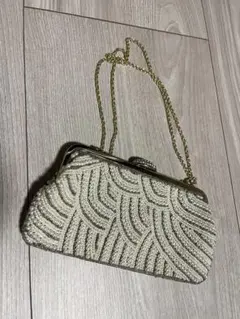 23区　ビーズクラッチバッグ