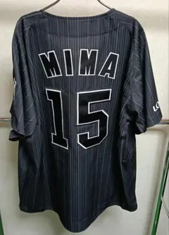 新品タグ付き／ミズノ製 千葉ロッテ 美馬学 ビジターハイグレードユニフォーム／Mのサムネイル