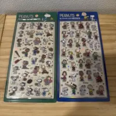 PEANUTS 3Dキャラクターシール 2枚セット