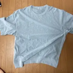 GU ライトブルー クルーネックTシャツ