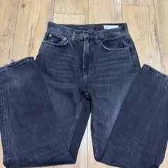 【即日発送】ZARA デニムパンツ ブラックのサムネイル