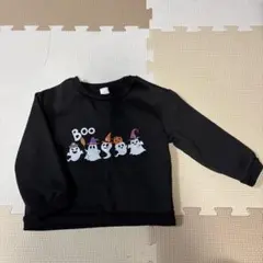 黒 ゴーストプリント トレーナー
