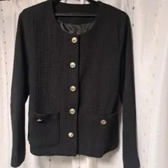 LaoLan 黒 ボタン付きジャケット