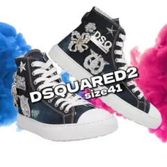 Dsquared2　ディースクエアード　空柄ハイカットスニーカー メルカリ