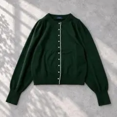 ★ 상태좋음 ◆シップス◆手洗いOK♡パールモチーフボタンパイピングカーディガン