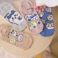 新品♡ちいかわ♡キャラクターソックス♡靴下5足セット
