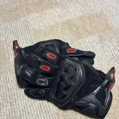 RS TAICHI バイク用 レザーグローブ ブラック レッドのサムネイル