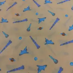 宇宙デザインの綿生地