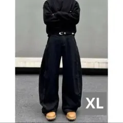 バレルレッグ デニム XL バルーン 地底人 ADWENS menes風