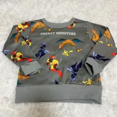 新品 ポケモン ピカチュウ トップス トレーナー 裏起毛 キッズ 100cm